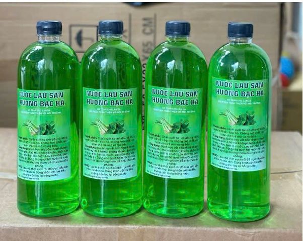  ( COMBO 02 ) Nước Cất Lau Sàn Tinh Dầu Bạc Hà  1000ml – Hương Thơm Tươi Mát 