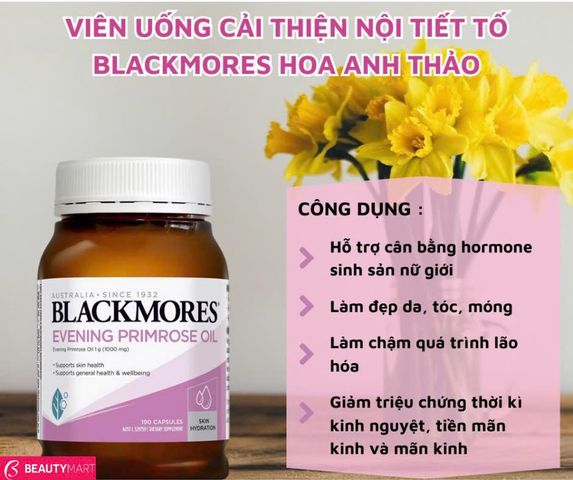 Viên Uống Tinh Dầu Hoa Anh Thảo Blackmores EPO Úc – Chăm Sóc Sức Khỏe Nữ Giới Từ Bên Trong
