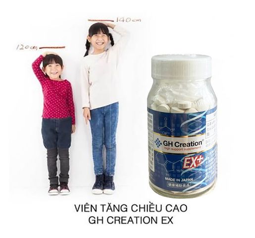 Viên uống hỗ trợ tăng chiều cao GH Creation EX Nhật Bản. 270 viên