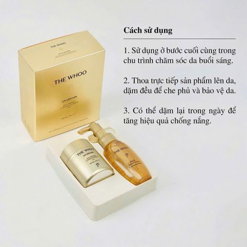 Phấn Chống Nắng Dạng Cushion Jin Hae Yoon SPF50+ PA+++ + Dầu Tẩy Trang Whoo 50ml - Chống Nhăn, Dưỡng Ẩm, Che Khuyết Điểm Tự Nhiên 739153
