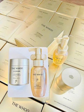 Phấn Chống Nắng Dạng Cushion Jin Hae Yoon SPF50+ PA+++ + Dầu Tẩy Trang Whoo 50ml - Chống Nhăn, Dưỡng Ẩm, Che Khuyết Điểm Tự Nhiên 739153