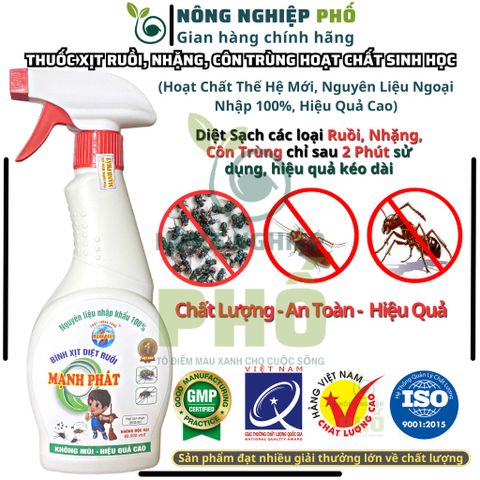 Bình xịt Diệt Ruồi Mạnh Phát Multiagro hàng chính hãng - Diệt sạch ruồi, nhặng, ruồi vàng, muỗi an toàn hiệu quả 100% 739205