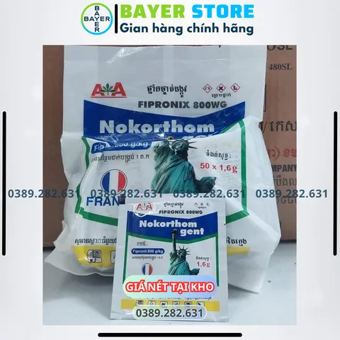 [Combo 40 + TẶNG 3] REGENT NOKORTHOM (gói 1.6gr) Nguyên Liệu Nhập - Chế phẩm diệt côn trùng đa năng NOKORTHOM diệt sạch kiến, gián, bọ chét, mạc gà, sâ.u kháng 739223