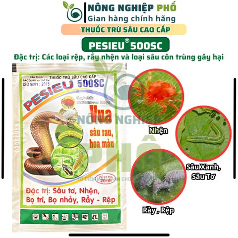 Chế Phẩm PESIEU 500SC Multiagro Gói Lớn 20ml - Trừ Rầy, Rệp Sáp, Nhện, Sâu Tơ Kháng Thuốc Cho Hoa, Cây Kiểng, Rau Màu 739224