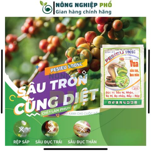 Chế Phẩm PESIEU 500SC Multiagro Gói Lớn 20ml - Trừ Rầy, Rệp Sáp, Nhện, Sâu Tơ Kháng Thuốc Cho Hoa, Cây Kiểng, Rau Màu 739224