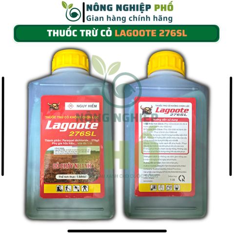 Thuốc trừ cỏ cháy nhanh Lagoote 276SL Multiagro chai lớn 1L, Diệt cỏ lưu dẫn mạnh, diệt tận gốc rễ cỏ hiệu quả nhanh 739225