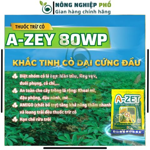 Thuốc trừ cỏ dại cho ngô A-zet 80wp Multiagro gói 100g, Chế phẩm trừ cỏ thế hệ mới nội hấp, đậm đặc di.ệt sạch tận rễ cỏ 739231