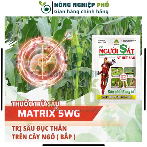 Thuốc trừ sâu cao cấp hiệu Người sắt Multiagro gói 20g, Diệt sạch sâu cuốn lá, đục thân, sâu xanh, sâu tơ trên cây, hoa 739237