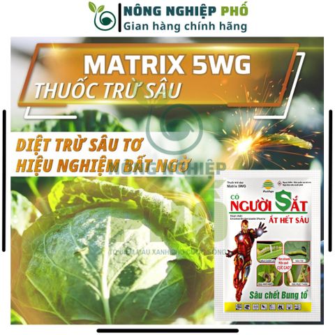 Thuốc trừ sâu cao cấp hiệu Người sắt Multiagro gói 20g, Diệt sạch sâu cuốn lá, đục thân, sâu xanh, sâu tơ trên cây, hoa 739237