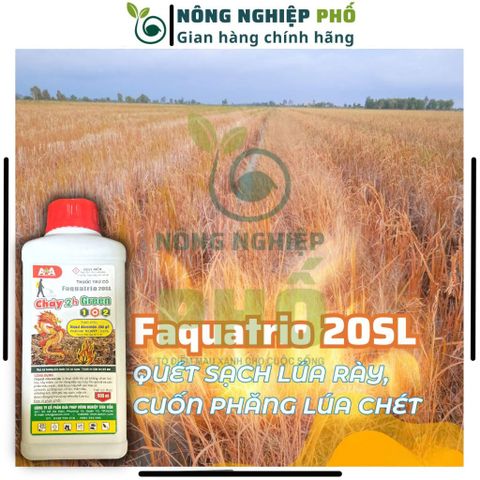 Chế phẩm cỏ Faquatrio 20SL Multiagro chai 900ml, Thuốc trừ cỏ hoang, lưu dẫn cực mạnh diệt tận gốc rễ cỏ kháng 739239