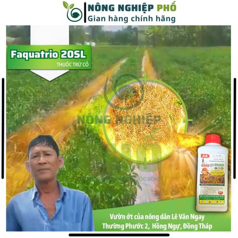 Chế phẩm cỏ Faquatrio 20SL Multiagro chai 900ml, Thuốc trừ cỏ hoang, lưu dẫn cực mạnh diệt tận gốc rễ cỏ kháng 739239