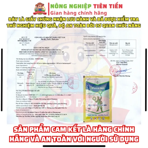 [CHÍNH HÃNG GIÁ TỐT] Quản Lý Kiến Gián Côn Trùng Nhanh Hiệu Quả FINICO 800 - Dùng Trong Nhà Ở, Cây Trồng, Chuồng Trại 739250