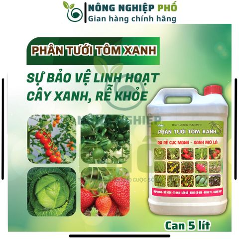 Phân tưới Tôm xanh can 5Lít cho cây cảnh, cây kiểng, rau màu, hoa...- Tăng năng suất, chất lượng cây trồng 739253