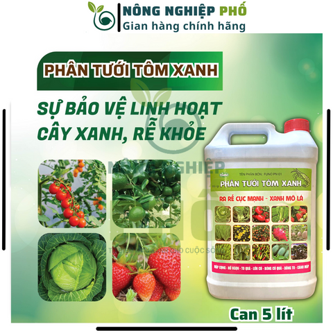 Phân tưới Tôm xanh can 5Lít cho cây cảnh, cây kiểng, rau màu, hoa...- Tăng năng suất, chất lượng cây trồng 739253