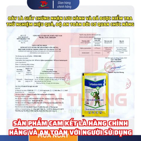 [GIÁ HỜI] Finico 800 Diệt Kiến Lửa, Kiến Riện, Kiến Trên Cây Trồng. Sản phẩm chính hãng, date mới