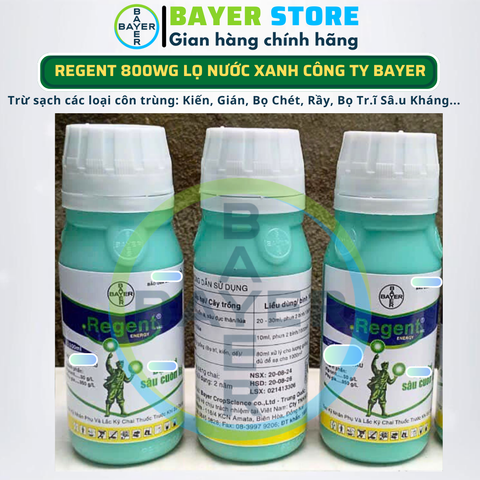 [SỈ COMBO 2 CHAI] REGENT 800WG Bayer DẠNG NƯỚC XANH - Chế phẩm diệt côn trùng đa năng d.iệt sạch Kiến, Gián, Bọ Chét, Mạc Gà, Rầy, Rệp, Bọ Tr.ĩ, Sâ.u Kh.áng 739270