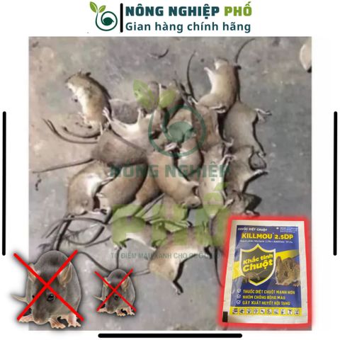 Thuốc Diệt Chuột KILlMOU2.5DP(Gói 10g) GIẢI PHÁP NÔNG NGHIỆP TIÊN TIẾN Thế Hệ Mới, Hiệu Quả Cao, Cam Kết Diệt Sạch Chuột 739276