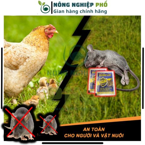 Thuốc Diệt Chuột KILlMOU2.5DP(Gói 10g) GIẢI PHÁP NÔNG NGHIỆP TIÊN TIẾN Thế Hệ Mới, Hiệu Quả Cao, Cam Kết Diệt Sạch Chuột 739276