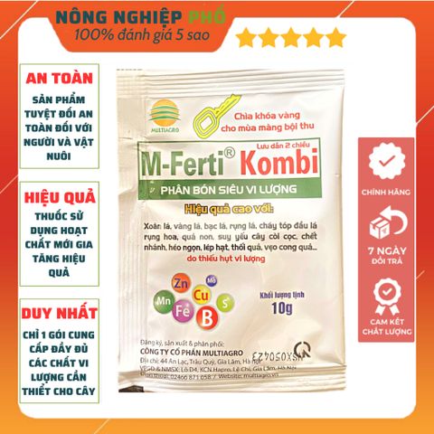 [GÓI LỚN]Phân Bón Siêu Vi Lương KOMBI Multiagro 10gr- Bổ Sung Các Vi Lượng Thiết Yếu Cho Cây Còi Cọc, Vàng Lá, Xoăn Ngọn 739289