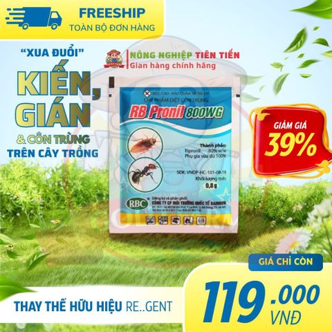 [MỞ BÁN GIÁ HỜI] COMBO RB Pronil 800 Thay Thế Re.gent Hai Lúa Diệt Sạch Kiến, Gián, Rầy, Rệp, Ve Chó, Mạt Gà, Sâu 739296