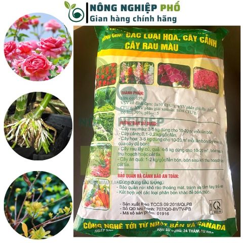 Phân Bón Hữu Cơ Vi Sinh Túi 2kg Dành Cho Trồng Rau, Hoa, Cây Cảnh Giúp Ra Rễ Khỏe, Thân Cứng, Lá Xanh, Nhiều Hoa Lâu Tàn 739299