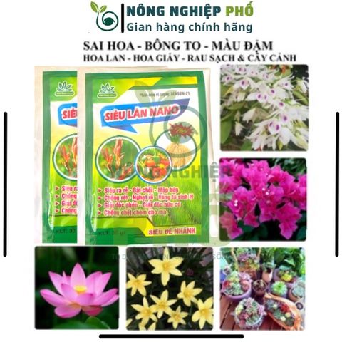 Phân Bón Siêu Lân Nano Gói 30g Siêu Dưỡng Dùng Được Cho Các Loại Hoa, Hoa Hồng, Phong Lan, Mai-Phân Bón Siêu Lân Tạo Mầm 739307