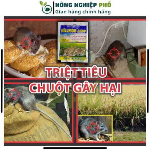 Thuốc Diệt Chuột Killmou 2.5DP Multiagro Thế Hệ Mới (Gói 10g) - Diệt Chuột Mạnh Hơn, Nhanh Hơn 739310