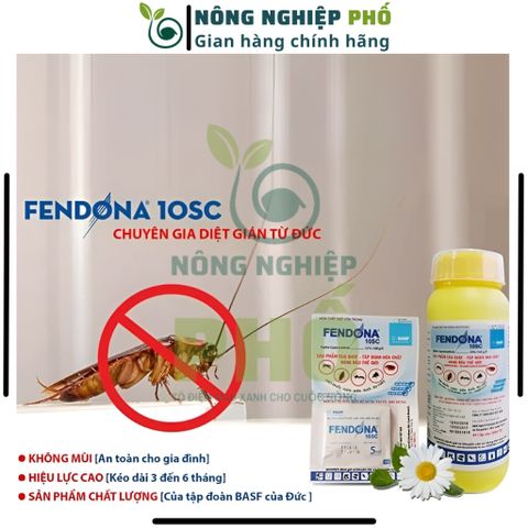 Thuốc diệt muỗi Fendona 10sc gói 5ml hàng Đức, không mùi, diệt gián, ruồi, kiến ba khoang hiệu quả, an toàn |Multiagro 739314
