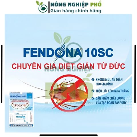 Thuốc diệt muỗi Fendona 10sc gói 5ml hàng Đức, không mùi, diệt gián, ruồi, kiến ba khoang hiệu quả, an toàn |Multiagro 739314