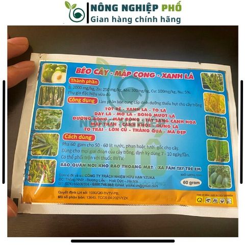 Phân Vi Lượng Gói Lớn 60g Kích Bật Chồi Ra Hoa Đồng Loạt, Đẻ Nhánh Khỏe, Tăng đậu trái, Giảm Rụng Trái, Mập Thân, To Quả 739319