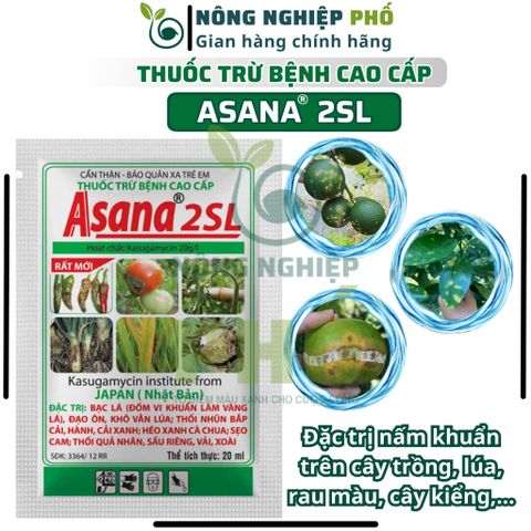 Chế Phẩm Trị Nấm Bệnh Vi Khuẩn ASANA Multiagro - Bạc Lá, Đạo Ôn, Khô Vằn, Thối Nhũn, Héo Xanh, Thối Quả Cây Kiểng, Rau 739324