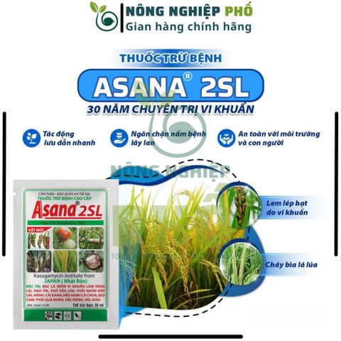 Chế Phẩm Trị Nấm Bệnh Vi Khuẩn ASANA Multiagro - Bạc Lá, Đạo Ôn, Khô Vằn, Thối Nhũn, Héo Xanh, Thối Quả Cây Kiểng, Rau 739324