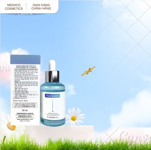 Serum HA Dưỡng Ẩm Và Phục Hồi Da La Bonita Vital Hyaluronic Acid Serum 50ml