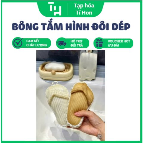 Bông Tắm Hình Đôi Dép Xỏ Ngón (TH341)
