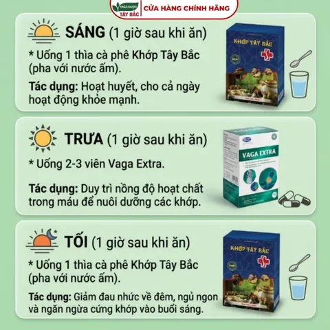 [COMBO GỌNG KÌM] Cao uống khớp tây bắc và vaga extra hỗ trợ giảm đau nhức, tê bì, đau mỏi vai gáy, thắt lưng, cột sống