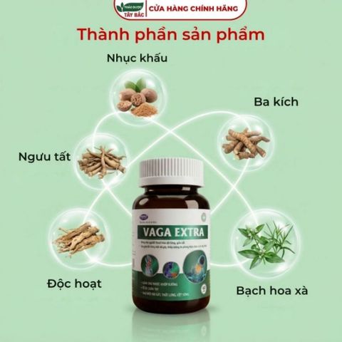 [COMBO GỌNG KÌM] Cao uống khớp tây bắc và vaga extra hỗ trợ giảm đau nhức, tê bì, đau mỏi vai gáy, thắt lưng, cột sống
