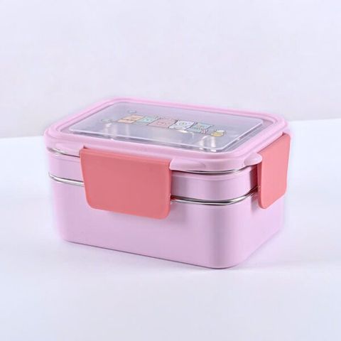 Hộp Cơm Giữ Nhiệt Inox 2 Tầng Ngăn (TH342)