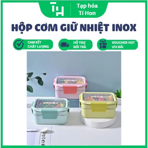 Hộp Cơm Giữ Nhiệt Inox 2 Tầng Ngăn (TH342)