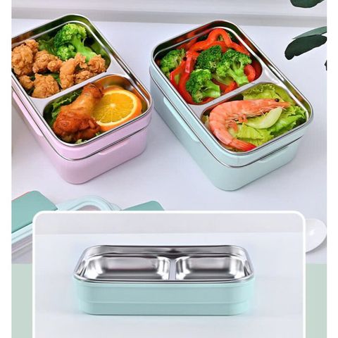 Hộp Cơm Giữ Nhiệt Inox 2 Tầng Ngăn (TH342)