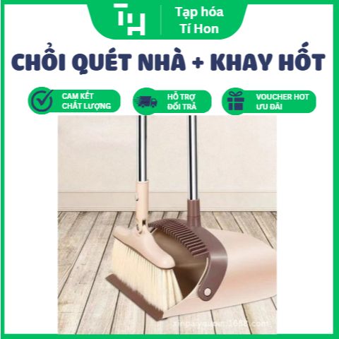 Chổi quét nhà kèm khay hốt mới (Màu ngẫu nhiên) (TH346)