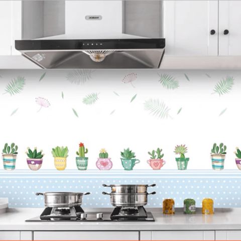 Giấy bạc hoa văn dán tường nhà bếp (Màu ngẫu nhiên) (TH348)