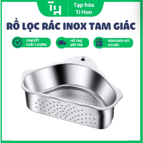 Rổ lọc rác inox tam giác (TH366)