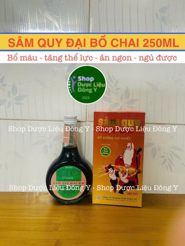 Sâm Qui Đại Bổ - Bồi Bổ Sức Khoẻ Chai Sành 250ml