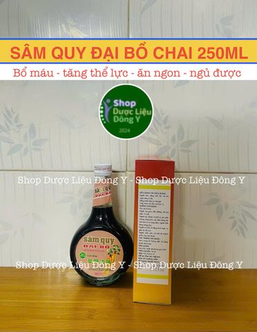 Sâm Qui Đại Bổ - Bồi Bổ Sức Khoẻ Chai Sành 250ml