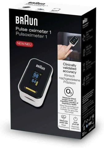 MÁY ĐO NỒNG ĐỘ OXY TRONG MÁU (Sp02) và NHỊP TIM kẹp ngón tay Braun- Đức Auth 100%