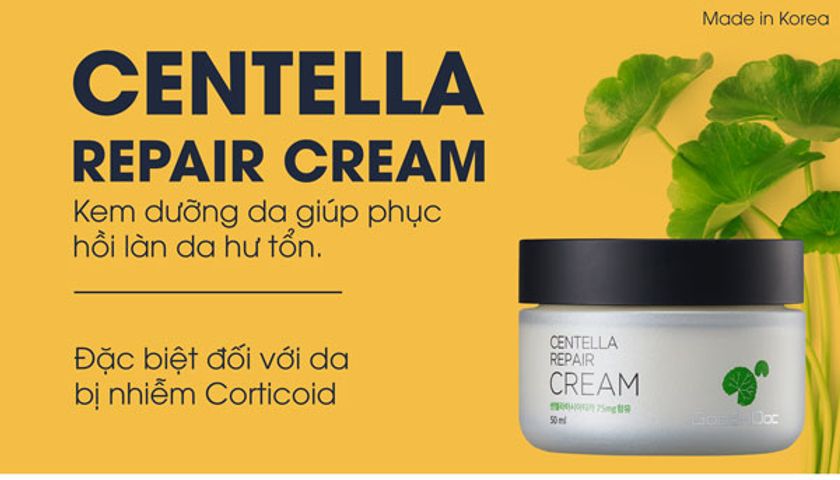 Kem dưỡng ẩm phục hồi rau má GoodnDoc Centella Repair Cream 50ml