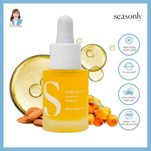 Dầu dưỡng phục hồi làm sáng da ban đêm Pháp Seasonly Huile De Nuit (Night Repair Oil) 15ml