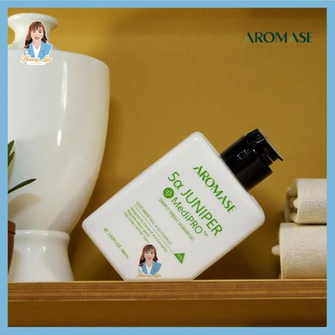 Dầu gội ngăn gàu, giảm sưng da đầu Đài Loan AROMASE 5α Juniper MediPRO Simply Fresh Shampoo 80ml