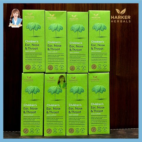 Siro Tai Mũi Họng cho bé thực phẩm bảo vệ sức khỏe HARKER HERBALS Children's Ear Nose & Throat 150ml 739476