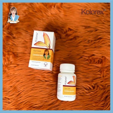 Viên uống nấm candida, ngứa vùng kín Kolorex Gut Care Candida Balance & Advanced Probiotic 30 viên